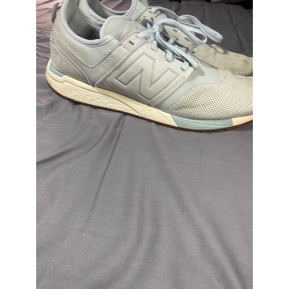 New Balance 247 MRL247LP Men's Size 13 Gray Leather REVlite Lifestyle Sneakers